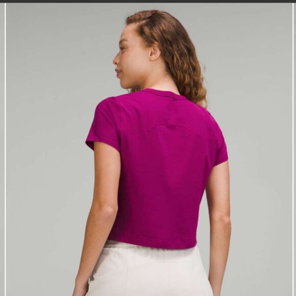 Lululemon‎ 2 Classic Fit Cotton Blend T-Shirt
Magenta Purple Boxy Basic New - Picture 10 of 11